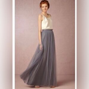 Elegant Gray Skirt Jenny Yoo Collection